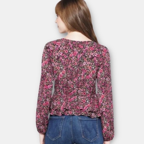 Kaileigh X Stitch Fix Cairo Front Twist Detail Knit Top Floral NWT - Picture 13 of 13